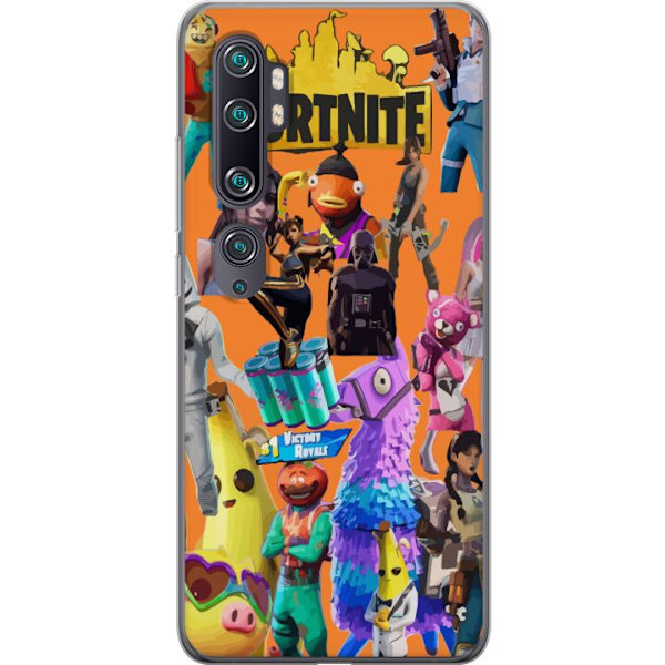 Xiaomi Mi Note 10 Läpinäkyvä kuori Fortnite