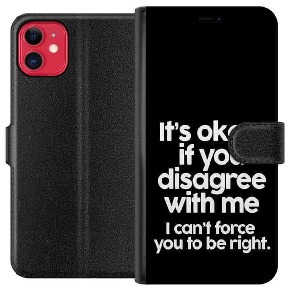 Yhteensopiva Lompakkokotelo Apple iPhone 11 Teksti