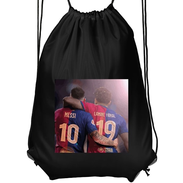 Gymnastikpose | Let Træningstaske til Voksne Lamine Yamal VS Messi sort Voksen