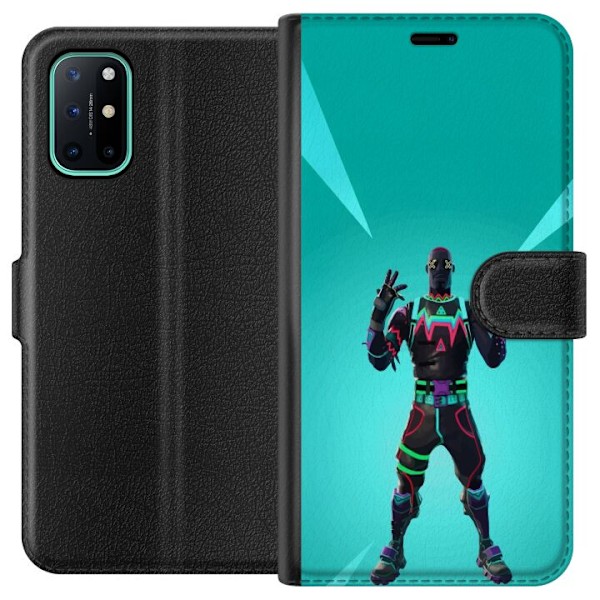 OnePlus 8T Tegnebogsetui sort ridder fortnite