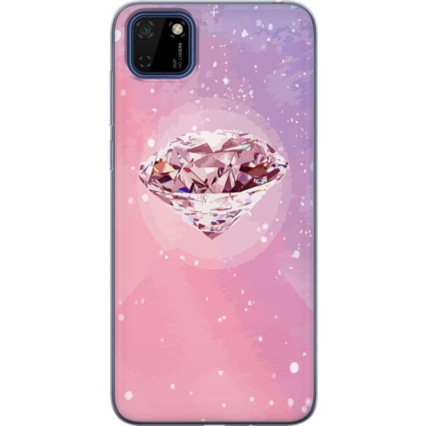 Huawei Y5p Gennemsigtig cover Glitter Diamant