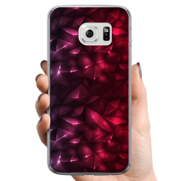 Samsung Galaxy S6 edge TPU Mobildeksel Fristende Rød