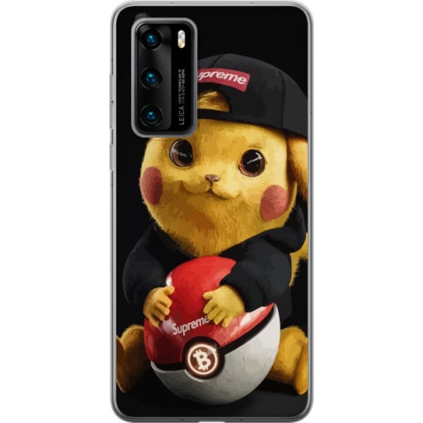 Huawei P40 Läpinäkyvä kuori Pikachu Supreme