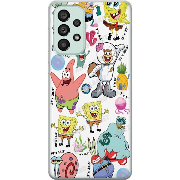 Samsung Galaxy A73 5G Genomskinligt Skal SpongeBob SquarePants