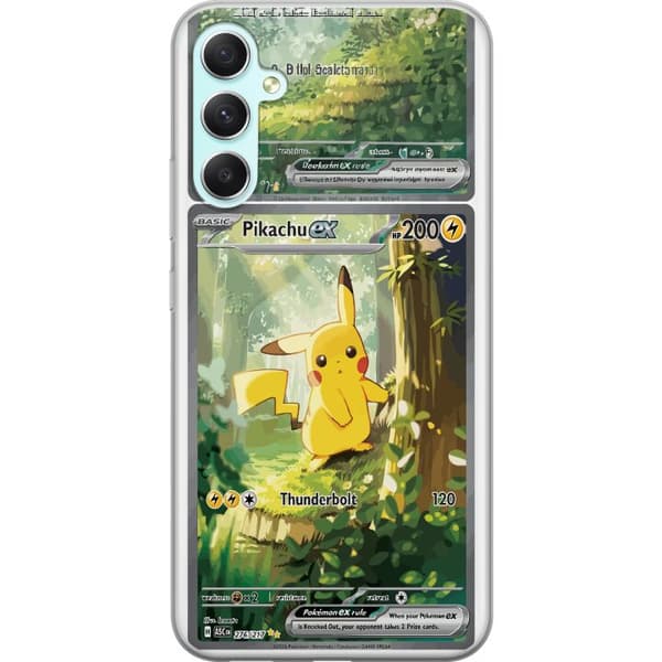 Kompatibelt Mobildeksel til Samsung Galaxy A34 Pikachu grønn