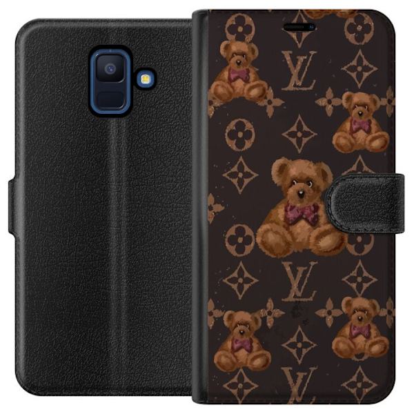 Samsung Galaxy A6 (2018) Lompakkokotelo Louis Vuitton Teddykarhu Kuvio Ylellinen Muotisuunnittelu Suosittu Motiivi Muoti-Trendi Ylelliset Asusteet