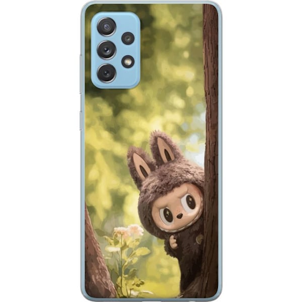 Samsung Galaxy A72 5G Gennemsigtig cover Labubu Graffiti Vibes – Gadekunst i monsterform