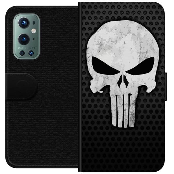Kompatibelt Plånboksfodral till OnePlus 9 Pro Punisher