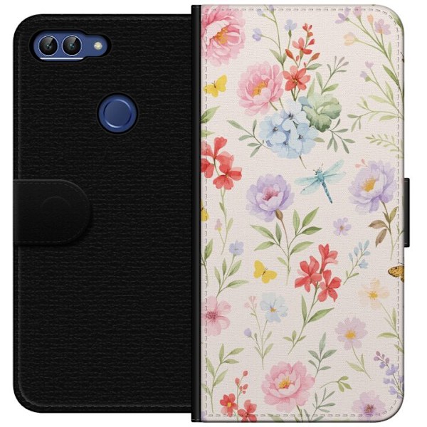 Huawei P smart Tegnebogsetui Blomster