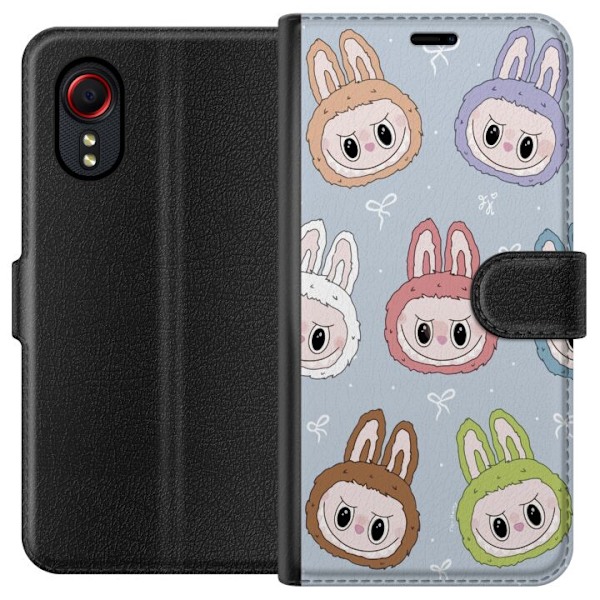 Samsung Galaxy Xcover 5 Lompakkokotelo Pastel Labubu
