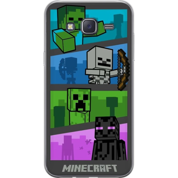 Samsung Galaxy J5 Gennemsigtig cover Minecraft