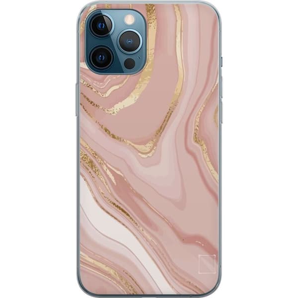 Kompatibel Mobilcover til Apple iPhone 12 Pro Max Lyse Rosa Marmor