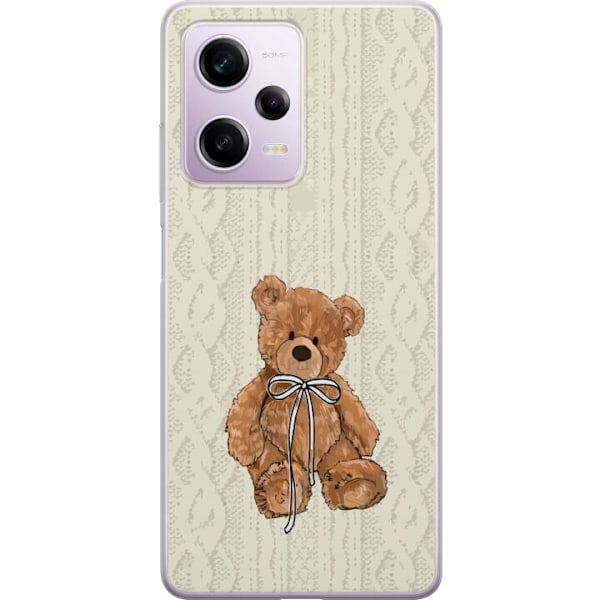 Xiaomi Redmi Note 12 Pro Gjennomsiktig deksel Liten Bamse – klassisk bamse i enkel design