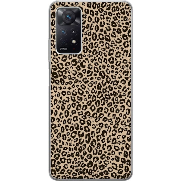 Xiaomi Redmi Note 11 Pro 5G Genomskinligt Skal Leopard Mönste