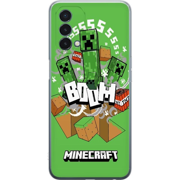 OnePlus Nord N200 5G Läpinäkyvä kuori Minecraft Boom