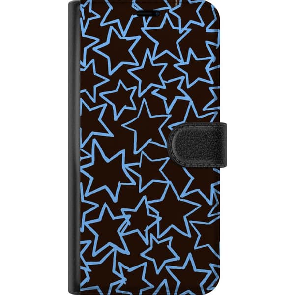 Kompatibel Tegnebogsetui til Samsung Galaxy S22 5G Brun stjernegrafik brun