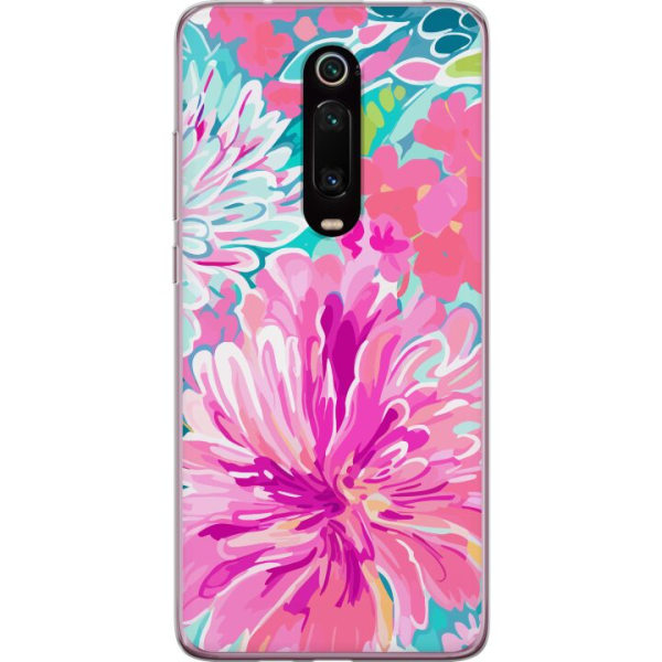Xiaomi Mi 9T Pro  Gennemsigtig cover Blomsterrebs