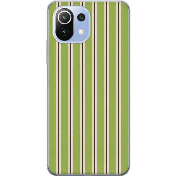 Kompatibelt Mobildeksel til Xiaomi 11 Lite 5G NE Matcha Stripe grønn