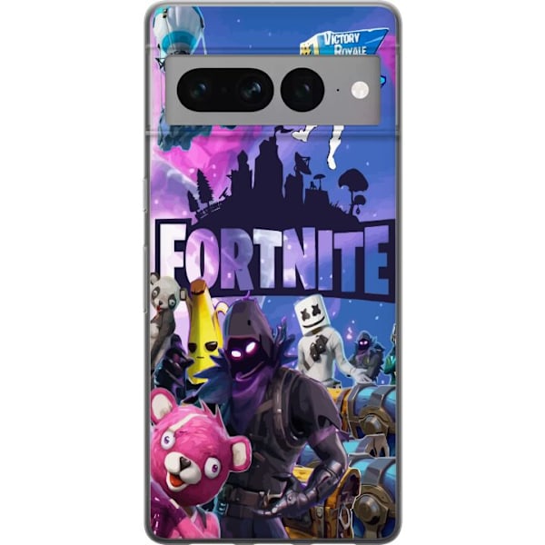 Google Pixel 7 Pro Läpinäkyvä kuori Fortnite