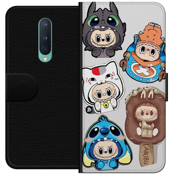 OnePlus 8 Lommeboketui Labubu figure samling - Pop Mart Labubu The Monsters i fargerik design