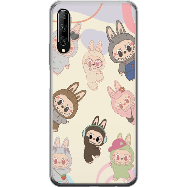Huawei P smart Pro 2019 Läpinäkyvä kuori Labubu Pop Mart Kokoelma Motiivi Figuuri Kokoelma Suunnittelu Suosittu Taidelelu Pop Mart Luova Graafinen