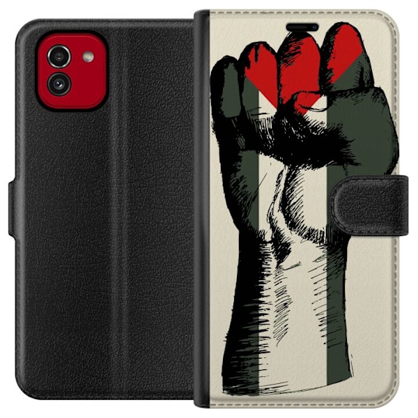 Samsung Galaxy A03 Lommeboketui Hand knyttet i Palestinas farg