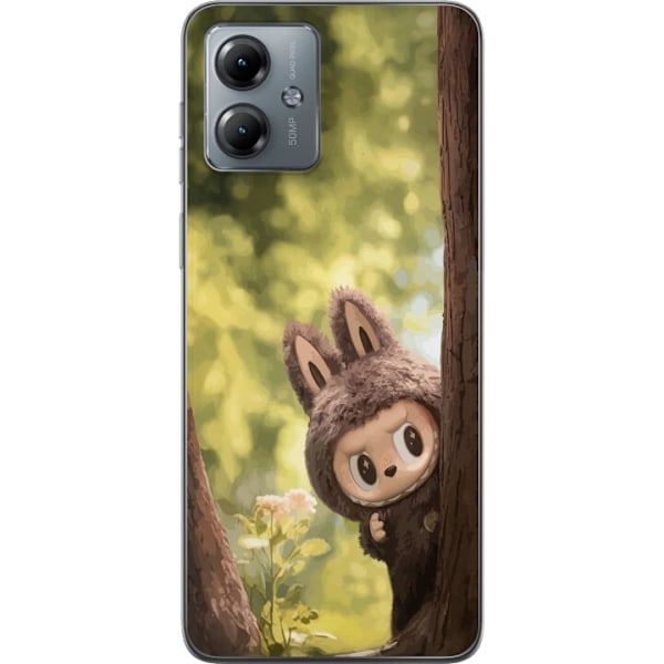 Motorola Moto G14 Läpinäkyvä kuori Labubu Graffiti Vibes