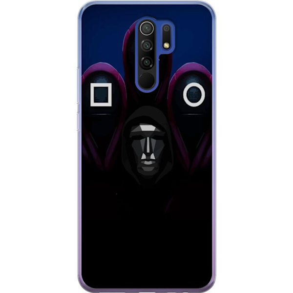 Xiaomi Redmi 9 Läpinäkyvä kuori Squid Game Kausi 3 Uudet Ikoni Suosittu Sarja TV Motiivi Aasialainen Draama Trendikäs Graafinen Suunnittelu
