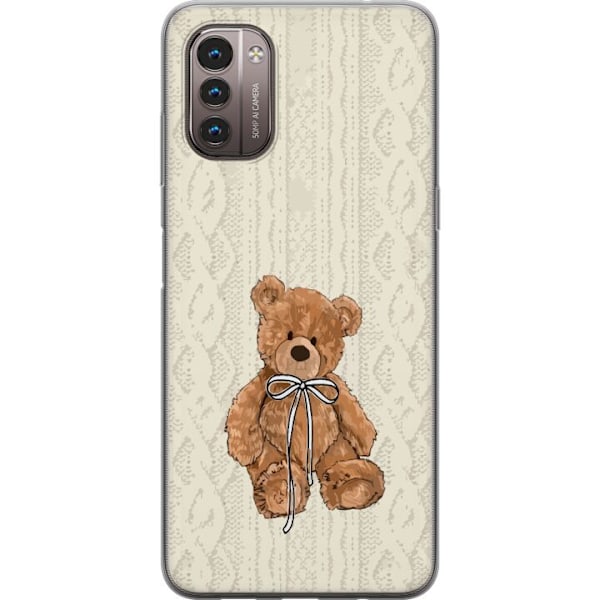 Nokia G21 Genomskinligt Skal Liten Nalle – klassisk nalle i enkel design