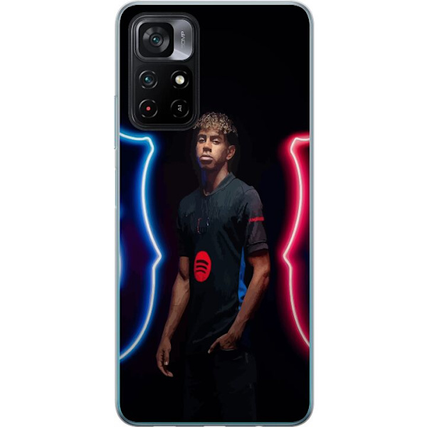 Xiaomi Poco M4 Pro 5G Läpinäkyvä kuori Yamal Jalkapallo FC Barcelona Nuori Lahjakkuus Pelaaja Jalkapallotähti Espanja La Liga Suosittu Motiivi