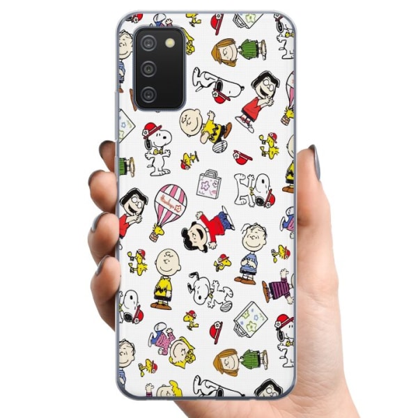 Samsung Galaxy A02s TPU Matkapuhelimen kuori Snobbi Snoopy