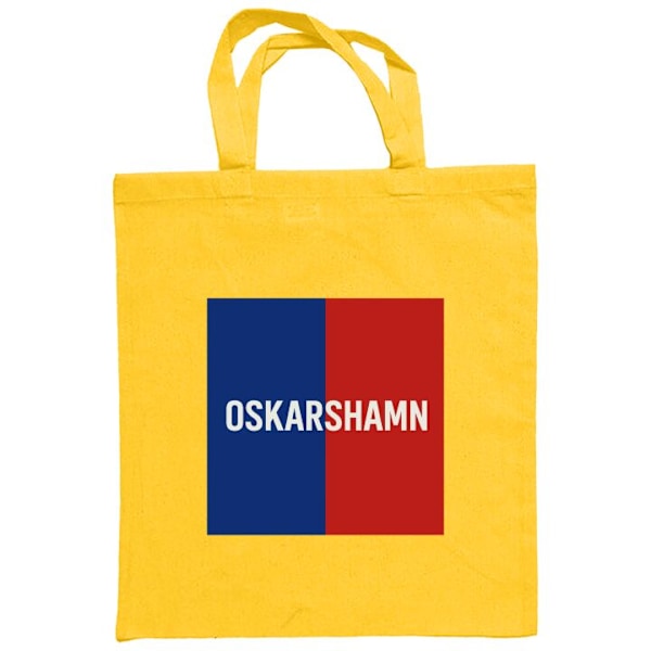 Mulepose | Holdbar Indkøbstaske i Stof Oskarshamn – Hockey Gul one size