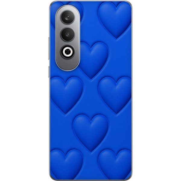OnePlus Nord CE4 Läpinäkyvä kuori Siniset Sydämet
