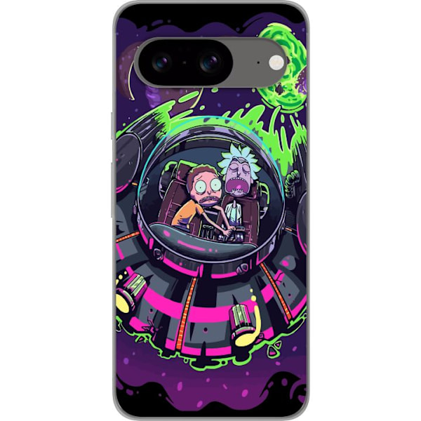 Google Pixel 8 Gennemsigtig cover Rick & Morty