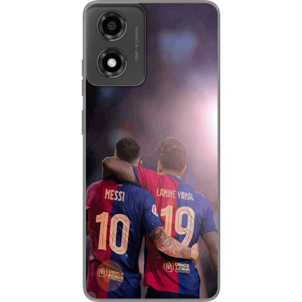 Motorola Moto E14 Läpinäkyvä kuori Lamine Yamal VS Messi