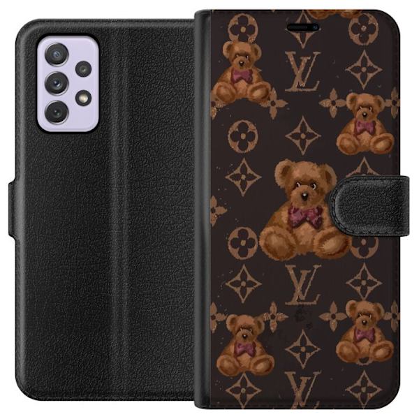 Samsung Galaxy A52s 5G Tegnebogsetui Louis Vuitton Teddybjørn Mønster Luksus Mode Design Populært Motiv Mode Trend Luksuriøse Accessories