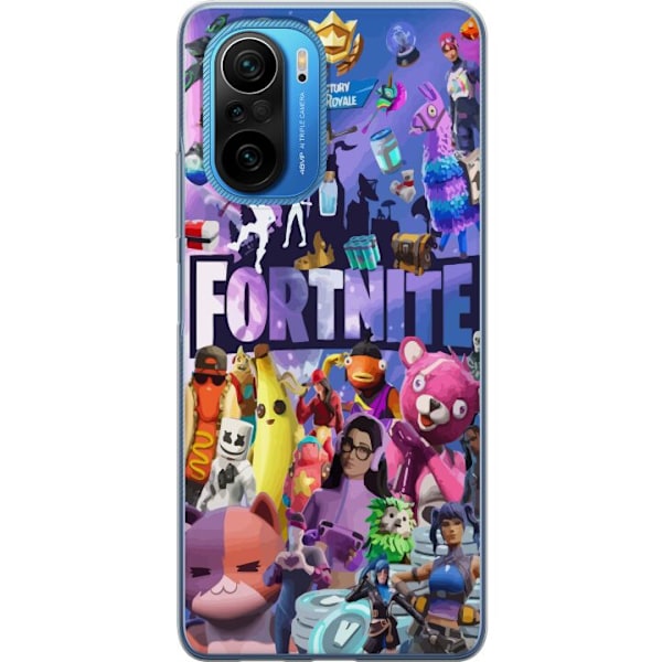 Xiaomi Poco F3 Gennemsigtig cover Fortnite Skins Emotes Battle