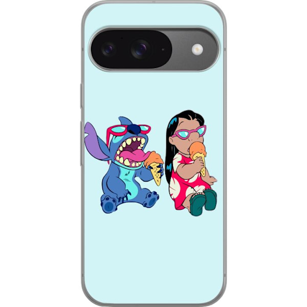 Google Pixel 9 Läpinäkyvä kuori Lilo & Stitch