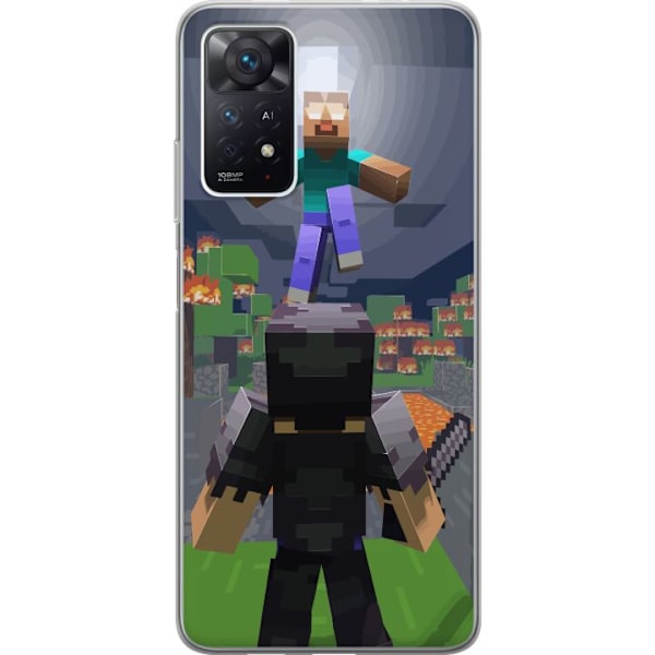 Xiaomi Redmi Note 11 Pro 5G Gennemsigtig cover Minecraft