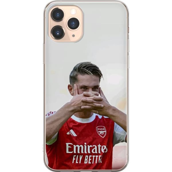 Kompatibelt Mobilskal till Apple iPhone 11 Pro Martin Ødegaard Arsenal – Närbild på målgest i matchtröja