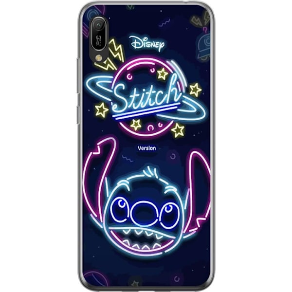 Huawei Y6 Pro (2019) Gennemsigtig cover Stitch Neon