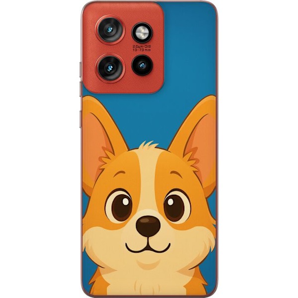 Motorola Edge 50 Neo Läpinäkyvä kuori Hello Corgi