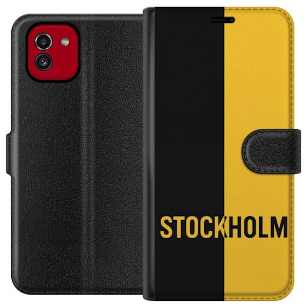 Samsung Galaxy A03 Tegnebogsetui Stockholm – fodbold