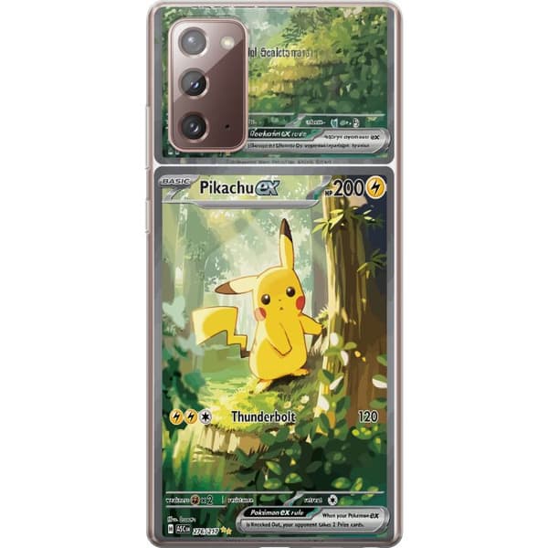 Kompatibel Mobilcover til Samsung Galaxy Note20 Pikachu grøn
