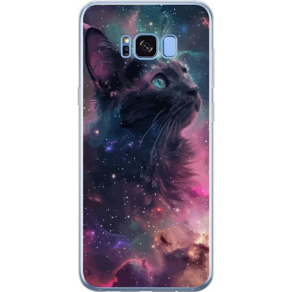 Samsung Galaxy S8+ Gjennomsiktig deksel Katten i Galaksen