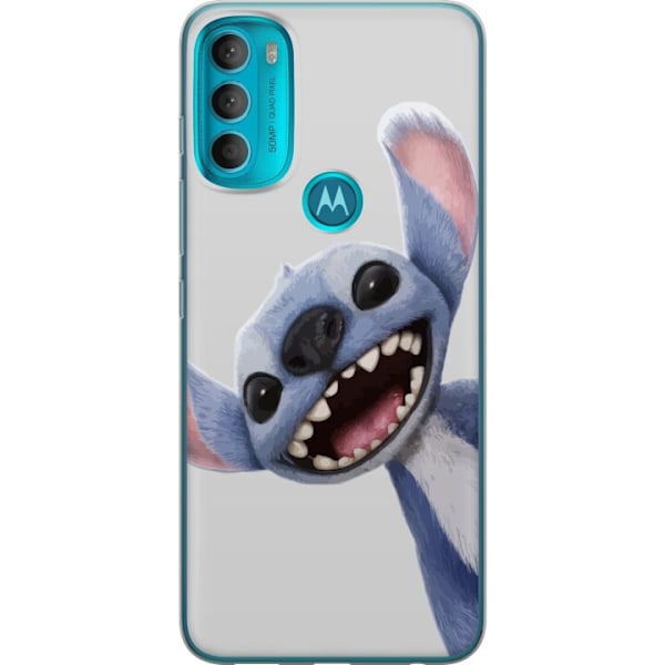 Motorola Moto G71 5G Läpinäkyvä kuori Stitch liikkeessä -