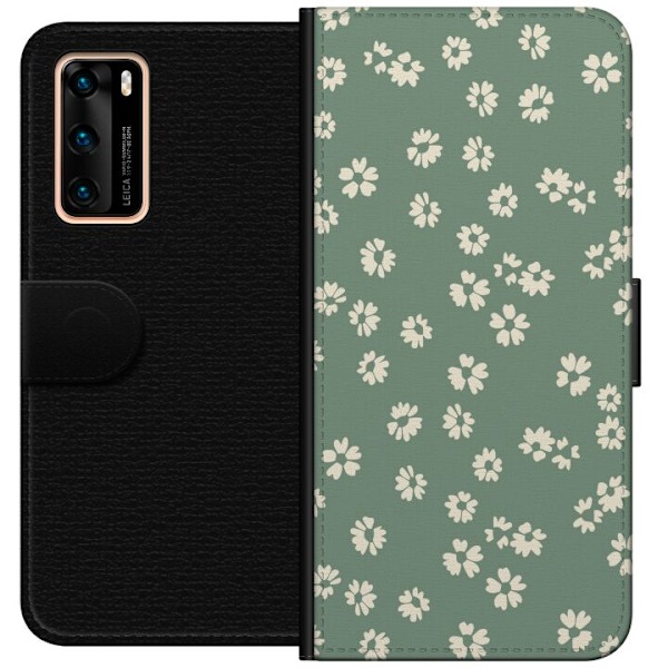 Huawei P40 Plånboksfodral Blomsterdröm – färgglatt blommönster