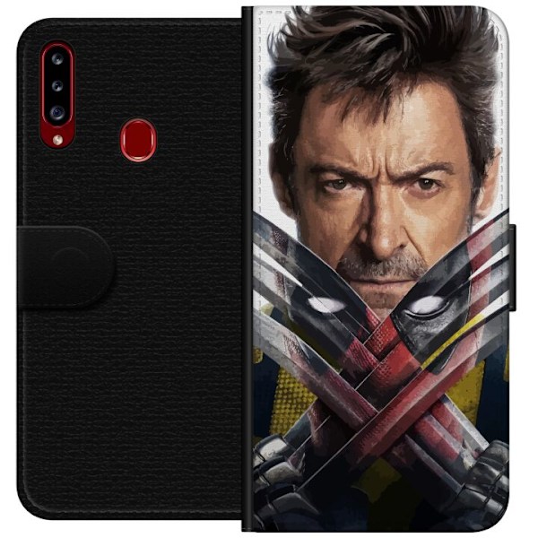 Samsung Galaxy A20s Lommeboketui Deadpool & Wolverine