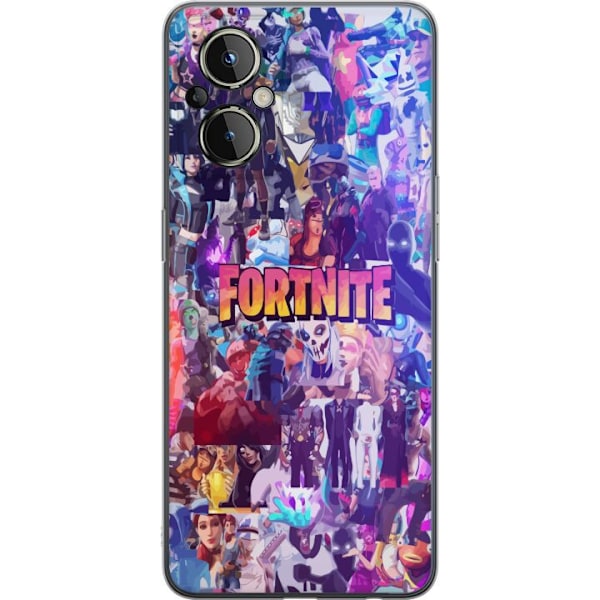 OnePlus Nord N20 5G Läpinäkyvä kuori Fortnite