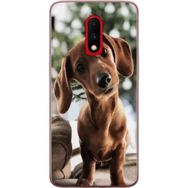 OnePlus 7 Gennemsigtig cover Ung Hund